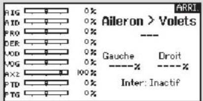 Aileron > Volets GAuche Droit Inter: Inactif