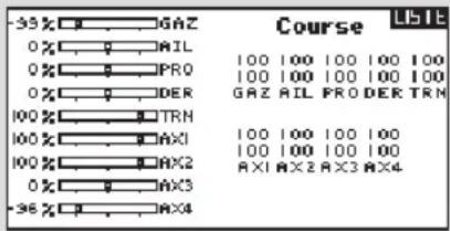 Course LISTE -95% GAZ 0% RAIL 0% IPRO 0% DER 100% TRN 100% AXI 100% AX2 0% AX3 -96% AX4 100 100 100 100 100 100 100 100 100 100 GAZ AIL PRODER TRN 100 100 100 100 100 100 100 100 AXI AX2 AX3 AX4