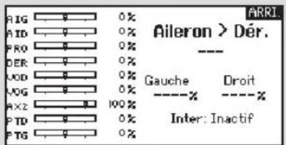 Aileron > Déry. GAuche Droit Inter: Inactif