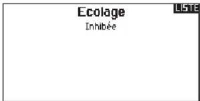 Ecolage Inhibée
