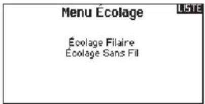 Menu Écolage Écolage Filaire Écolage Sans Fil