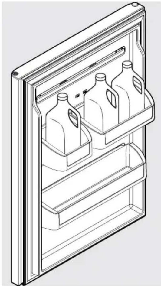 FRIGIDAIRE FFTR2131QS - Pour déplacer le bac de porte d'un rail à un autre : - 1