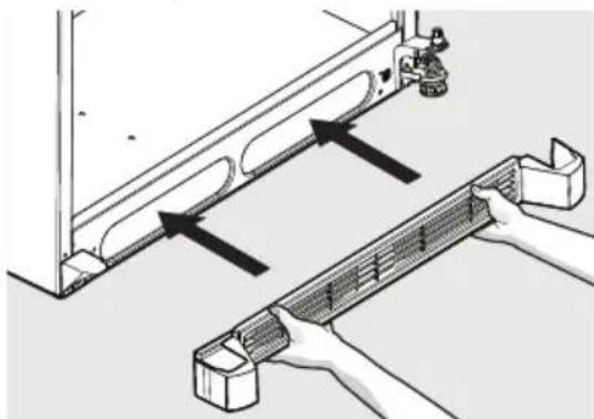 FRIGIDAIRE FFTR2131QS - Pour installer la grille d'orteil : - 2