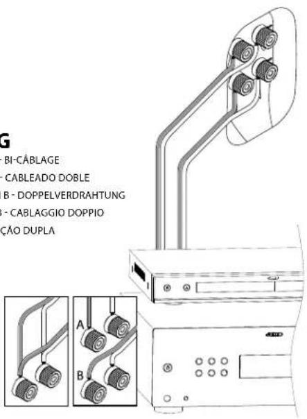 G BI-CÂBLAGE CABLEADO DOBLE B - DOPPELVERDRAHTUNG - CABLAGGIO DOPPIO ÇÃO DUPLA A B