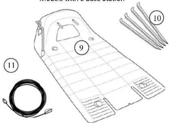 Diagram of a car body panel with numbered parts and cable connectors, likely for assembly or maintenance instructions.