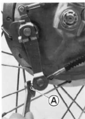Close-up of a mechanical component with labeled parts (A), no readable text or symbols present.
