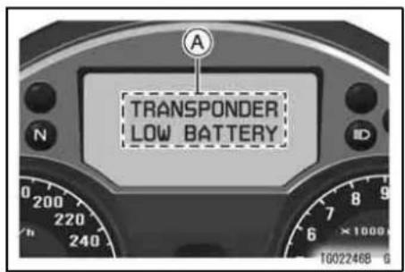 TRANSPONDER LOW BATTERY