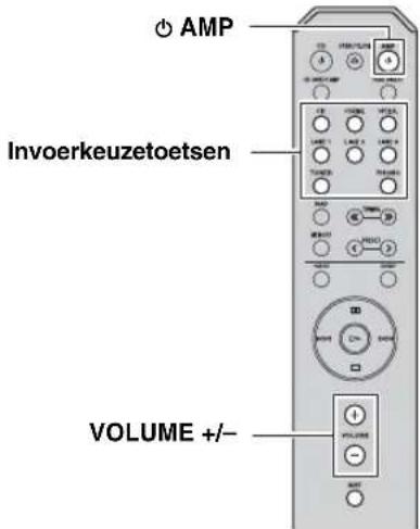 AMP Invoerkeuzetoetsen VOLUME +/-