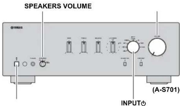 AMP Кнопки выбора источника VOLUME +/-