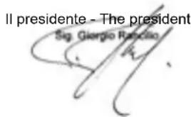 Il presidente - The president Sig. Giergio Ramcizio