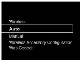 Wireless Auto Manual Wireless Accessory Configuration Web Control