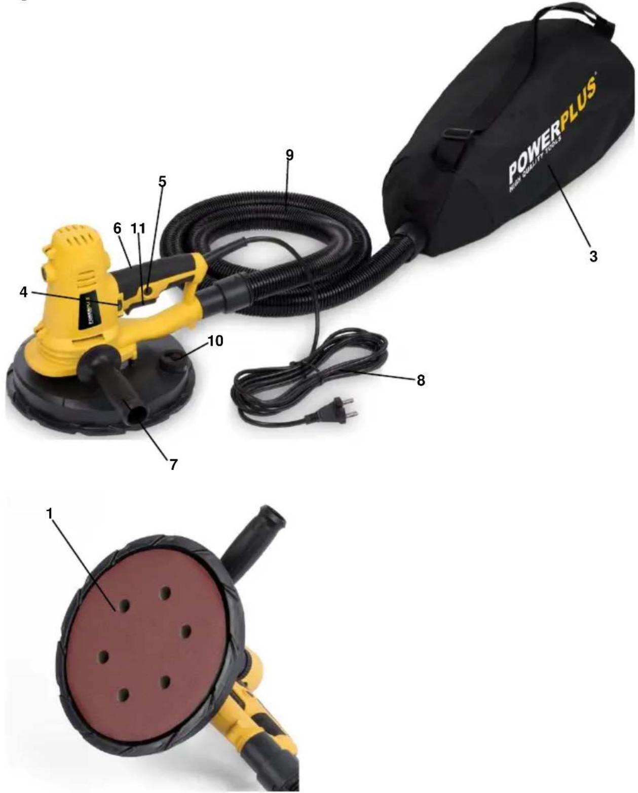 POWERPLUS® PAN QUALITY-FTOUR 3 9 5 6 1.1 4 10 7 8 1