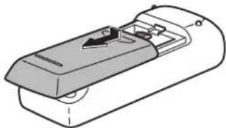 SHARP PN70TA3 - Установка батареек - 1
