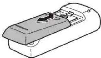 SHARP PN70TA3 - Installing the batteries - 1
