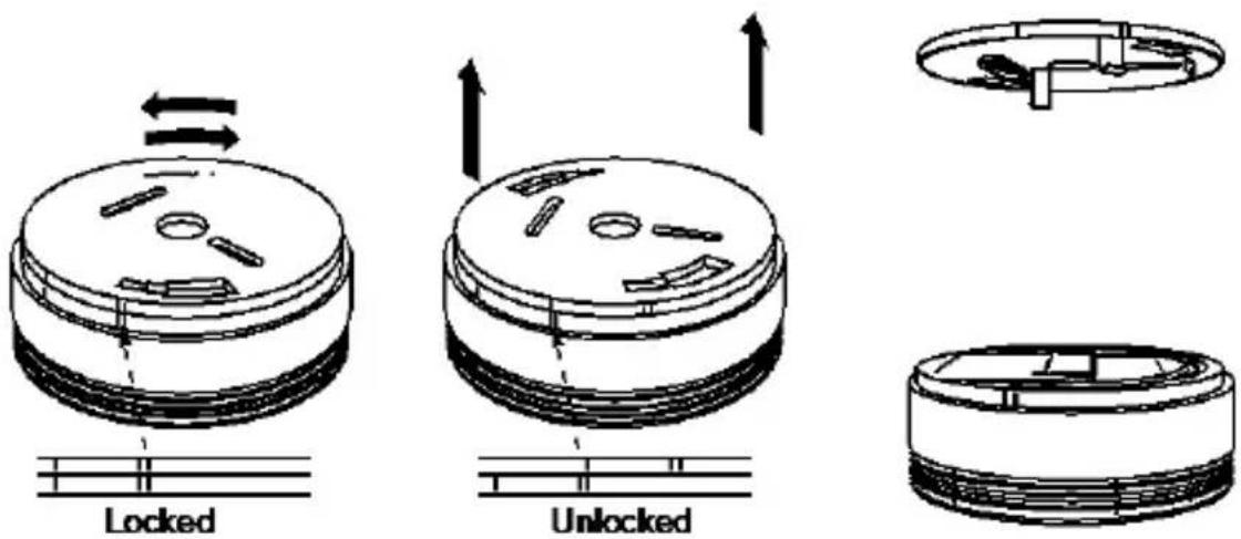 ABUS FURM50000 - Inserimento o sostituzione della batteria - 1
