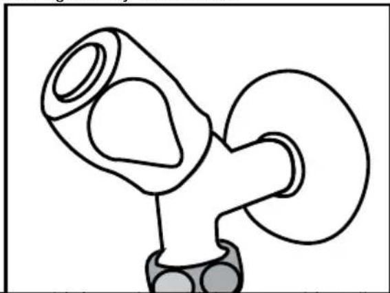 Simple line drawing of a mechanical component with no text or symbols.