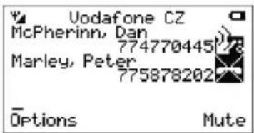 Vodafone CZ McPherinn, Dan 774770445 Marley, Peter 775878202 Options Mute