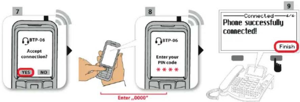 Jablocom BTP-06 - PAIRING THE BTP-06 WITH YOUR MOBILE PHONE - 3
