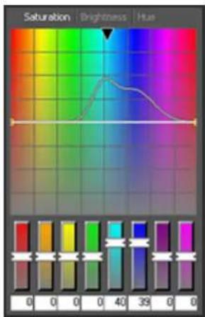 Saturation | Brightness | Hua 0 0 0 0 40 39 0 0