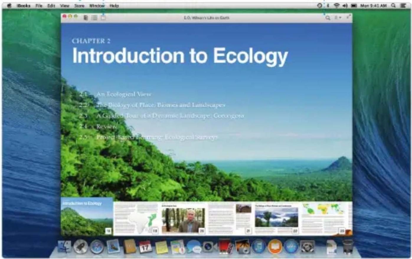BOOKS File Edit View Store Window Help E.O. Wilson's Life on Earth CHAPTER 2 Introduction to Ecology 2.1 An Ecological View 2.2 The Biology of Place: Biomes and Landscapes 2.3 A Guided Tour of a Dynamic Landscape: Gorongosa 2.4 Review 2.5 Project-Based Learning: Ecological Surveys Introduction to Ecology