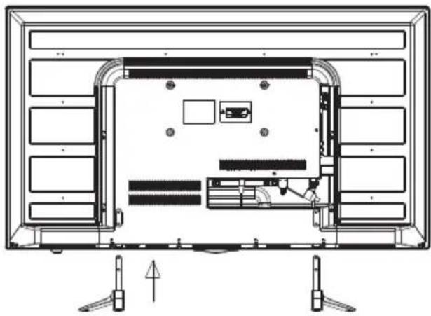 CHANGHONG LED40D2080H - Instructions d'assemblage du socle de base - 2