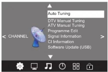 CHANGHONG LED40D2080H - Automatické ladění (DVB-C) - 1