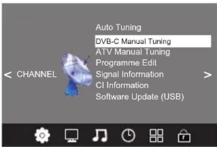 CHANGHONG LED40D2080H - 2 Ruční ladění DTV (DVB-C) - 1