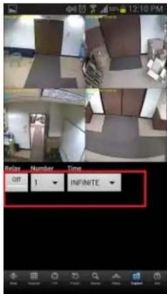 Relay Number Time OFF 1 INFINITE