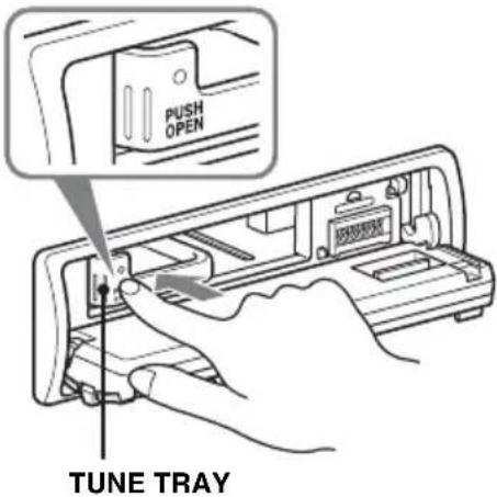 PUSH OPEN TUNE TRAY