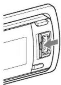 SONY DSX-S300BTX - Schieben Sie die USB-Abdeckung auf. - 1