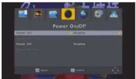 Power On/Off Power On Disable Power Off Disable Power Off Disable