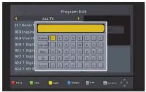 Program Edit ALL TV 017 Rebel T 058 Inspira 019 Vive 11 020 7 Digig 021 7 Digig 022 7 Digig 023 7 Digig 024 7 HD 00 Control Copy Off Copy On Control