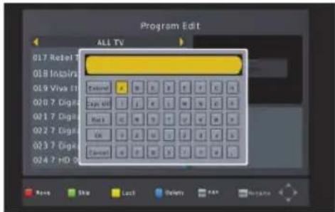 Program Edit ALL TV 017 Rebel T 018 Inspira 019 Vive 11 020 7 Cigla 021 7 Cigla 022 7 Cigla 023 7 Cigla 024 7 HD 025 External Sign Off Red On Control