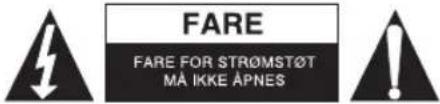 FARE FARE FOR STRÖMSTÖT MÅ IKKE ÅPNES