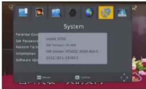 System Parental Guide Set Password Restore Facts Information Software Up created: X345 SN Version 12.001 HIV Version: #TASCX XSLM-464-S 28111813-193623