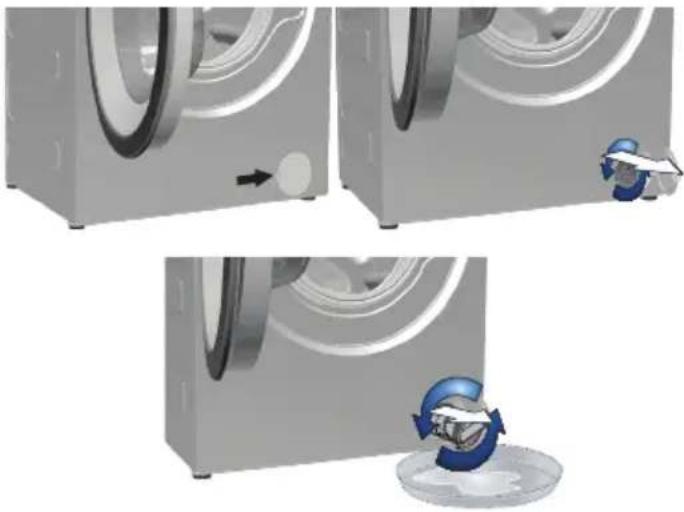 BEKO WMY 81233 LMB3 - Зливання води з машини без шланга аварійного зливання - 1
