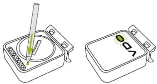 VDO M3 WL - Pairing the transmitter (initial use) - 1