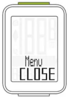 Menu CLOSE
