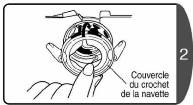 Couvercle du crochet de la navette