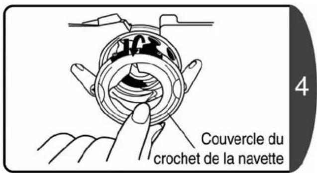 Couvercle du crochet de la navette