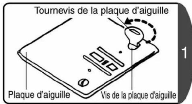 Tournevis de la plaque d'aiguille Plaque d'aiguille Vis de la plaque d'aiguille