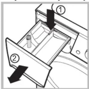 INDESIT XWDA 751680X W EU - Почистване на чекмеджето за перилни препарати - 1