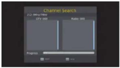 KONIG DVB-T FTA21 - Recherche automatique (Auto search) - 1