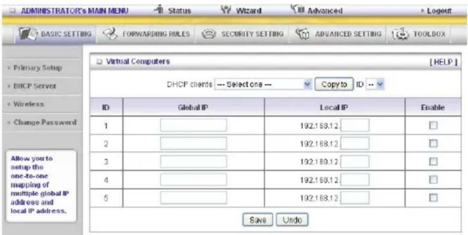 KONIG CMP-WNROUT55 - Computer virtuali (solo per tipo WAN di indirizzo IP dinamico e statico) - 1