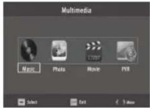 Multimedia Music... Photo Movie DVD Select Exit 3 Max