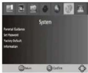 System Personal Guidance Set Password Factory Defaults Information