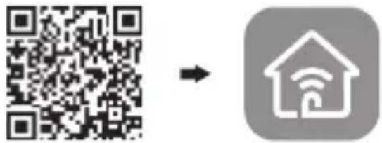 Image showing a QR code transforming into a house icon with Wi-Fi symbol, likely for mobile payment or smart home access.