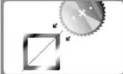 PowerPlus POWX0680 - Instruction for cutting various cross sectional materials - 3