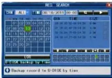 REQ - SEARCH CHN ALL TIME 08/10/2011 00:00 CHN TIME SIZE 01 02 03 04 05 06 07 08 09 10 11 12 13 14 15 16 17 18 19 20 21 22 23 24 25 26 27 28 29 30 31 106 D-01SX backup by time Backup record to D-01SX by time