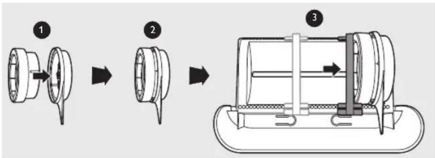 PHILIPS Avance Collection HR2357 - Storing the shaping discs and cleaning tools - 1